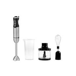 Frullatore A Immersione 1000W Acciaio Inox - Set 5 In 1 Con Accessori