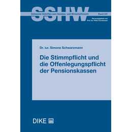 Die Stimmpflicht und die Offenlegungspflicht der Pensionskassen