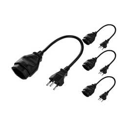 FURBER.POWER Prolunga (T13 / T12, 0.2 m, Nero)