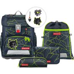 STEP BY STEP Set di borse Cloud Dark Cat Chiko (19 l, Grigio, Nero, Verde)
