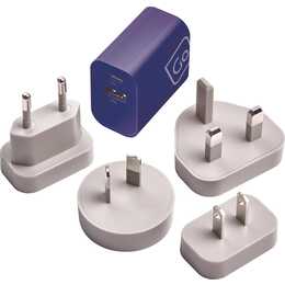 GO TRAVEL Reiseadapter USB-A - USB-C (Weltweit)