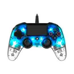 NACON Illuminated Compact Manette (Transparent, Bleu)