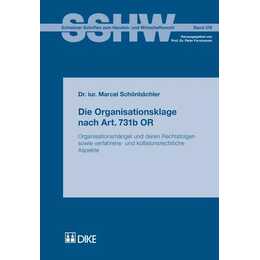 Die Organisationsklage nach Art. 731b OR
