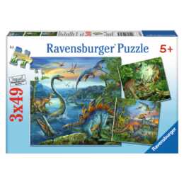 RAVENSBURGER Dinosaure Dinosaur Puzzle (3 x 49 x)