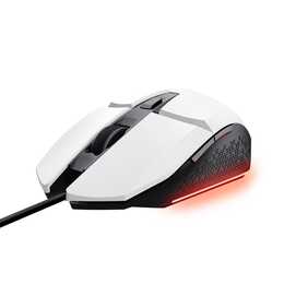 TRUST GXT 109W Felox Mouse (Cavo, Gaming, Nero, Bianco)
