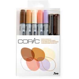COPIC Marqueur de graphique Ciao People Doodle (Beige, Brun, Sable, Pourpre, Brun clair, 7 pièce)