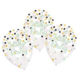 AMSCAN Ballon Hello Baby (6 Stück)