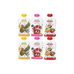 FRECHE FREUNDE Purée de fruits Sac de compression (6 x 100 g)