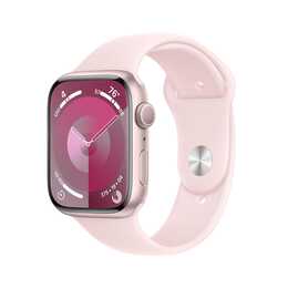 APPLE Watch Series 9 GPS (45 mm, Alluminio, Rosa, S/M)