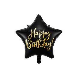 PARTYDECO Palloncino in lamina Happy Birthday (400 mm, 1 pezzo)