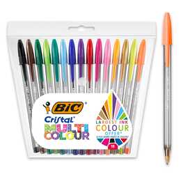 BIC Stylo à bille Cristal (Multicolore)