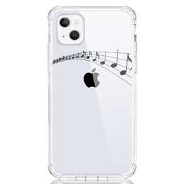 EG Backcover (iPhone 14 Plus, Musik, Transparent)