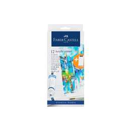 FABER-CASTELL Acrylfarbe Set (12 x 20 ml, Mehrfarbig)