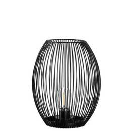 LEONARDO Laterne Casolare (LED, Batterie, Schwarz)