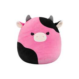 SQUISHMALLOWS Vache (30 cm, Noir, Rose)