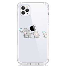 EG Backcover (iPhone 15 Pro, Elefant, Transparent)