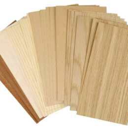 CREATIV COMPANY Holzartikel Platte Furnierplatte 0.5 - 0.7 mm (30 Stück)