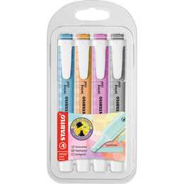 STABILO Surligneur Swing Cool Pastel (Multicolore, 4 pièce)