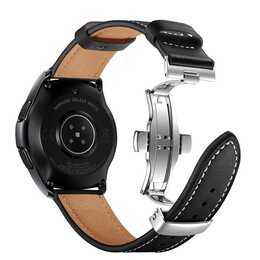 EG Cinturini (Samsung Galaxy Galaxy Watch Active 2 40 mm / Galaxy Watch Active 2 44 mm, Argento, Nero)