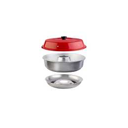OMNIA Backofenform (Rot, Silber, 2 l)