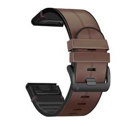 EG Armband (Garmin fenix 5 fenix 6, Braun)