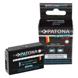PATONA Canon LP-E17 Kamera-Akku (Lithium-Ionen, 1050 mAh, 1100 mAh)