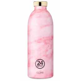24BOTTLES Bottiglia sottovuoto Clima Pink Marble (0.85 l, Pink, Rosa)