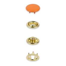 PRYM GROUP Jersey Druckknöpfe (Orange, 20 Stück)