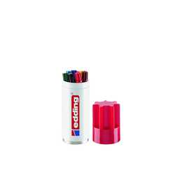EDDING Marqueur permanent 3000 Box (Jaune, Brun, Orange, Bleu clair, Noir, Vert, Bleu, Rouge, 8 pièce)