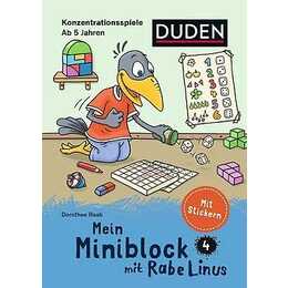 Mein Miniblock mit Rabe Linus - Konzentrationsspiele