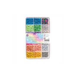 GLOREX Perle (2400 pezzo, Plastica, Multicolore)