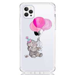 EG Backcover (iPhone 14 Pro, Elefant, Transparent)