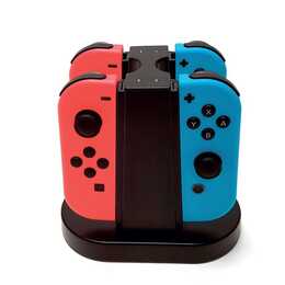 BIGBEN INTERACTIVE Quad Charging Station Ladestation (Nintendo Switch, Schwarz)