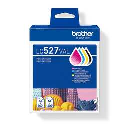 BROTHER LC-527 Valuepack (Jaune, Noir, Cyan, Magenta, Multipack)