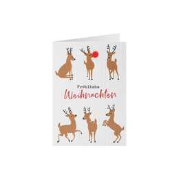 SHEEPWORLD Weihnachtskarte (Weihnachten / Advent, 16 x 11 cm, Braun, Weiss)
