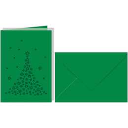 URSUS Cartes à motifs (Noël & Avent, C6, A6, Vert)