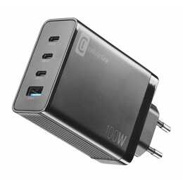 CELLULAR LINE Nano Gan 100W Chargeur mural (100 W, Noir)