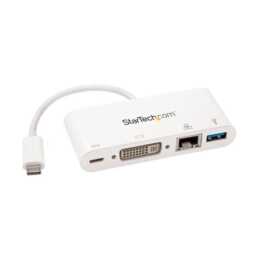 STARTECH.COM Dockingstation (DVI-I, USB 3.0 Typ-A, RJ-45 (LAN))