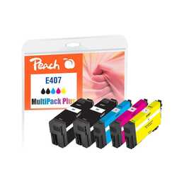 PEACH 407 (Gelb, Schwarz, Magenta, Cyan, Multipack)