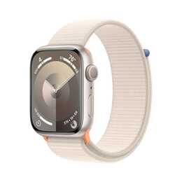 APPLE Watch Series 9 GPS (45 mm, Aluminium, Polarstern)