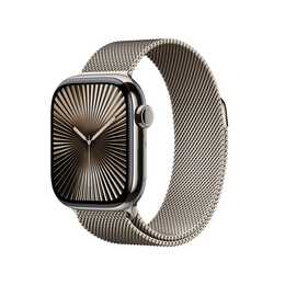 APPLE Watch Series 10 GPS + Cellular (42 mm, Titan, Natur)