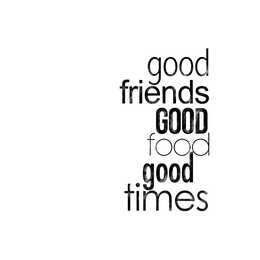 BRAUN + COMPANY Papierserviette Good Friends (33 cm x 33 cm, 20 Stück)