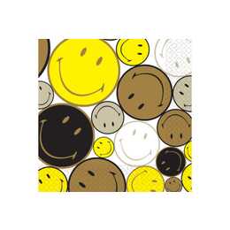 NEUTRAL Tovagliolo di carta Smiley (33 cm x 33 cm, 16 pezzo)
