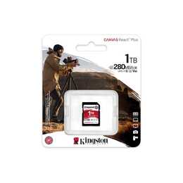 KINGSTON TECHNOLOGY SDXC Canvas React Plus (Class 10, Video Class 60, 1000 GB, 280 MB/s)