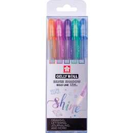 SAKURA Penna gel Silver Shadow (Multicolore)