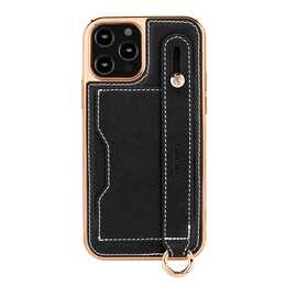 EG Backcover con cordoncino (iPhone 15 Pro, Nero)
