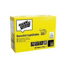 CLEAN & CLEVER Spülmaschinenmittel (50 Tabs)