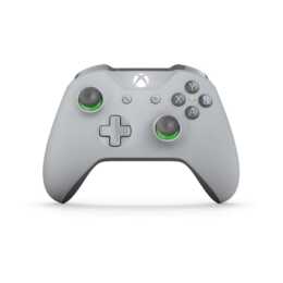 MICROSOFT Controller (Grau, Grün)