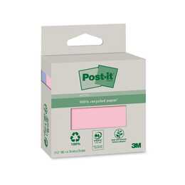 POST-IT Haftnotizen Recycling Notes (2 x 75 Blatt, Pink, Rosa)