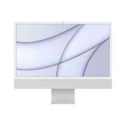 APPLE iMac Retina 4.5K 2021 (24", Apple M1 Chip M1, 8 GB, 256 GB SSD, Silber)